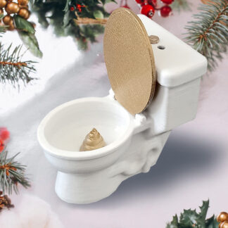 Starý záchod vánoční ozdoba Jetus